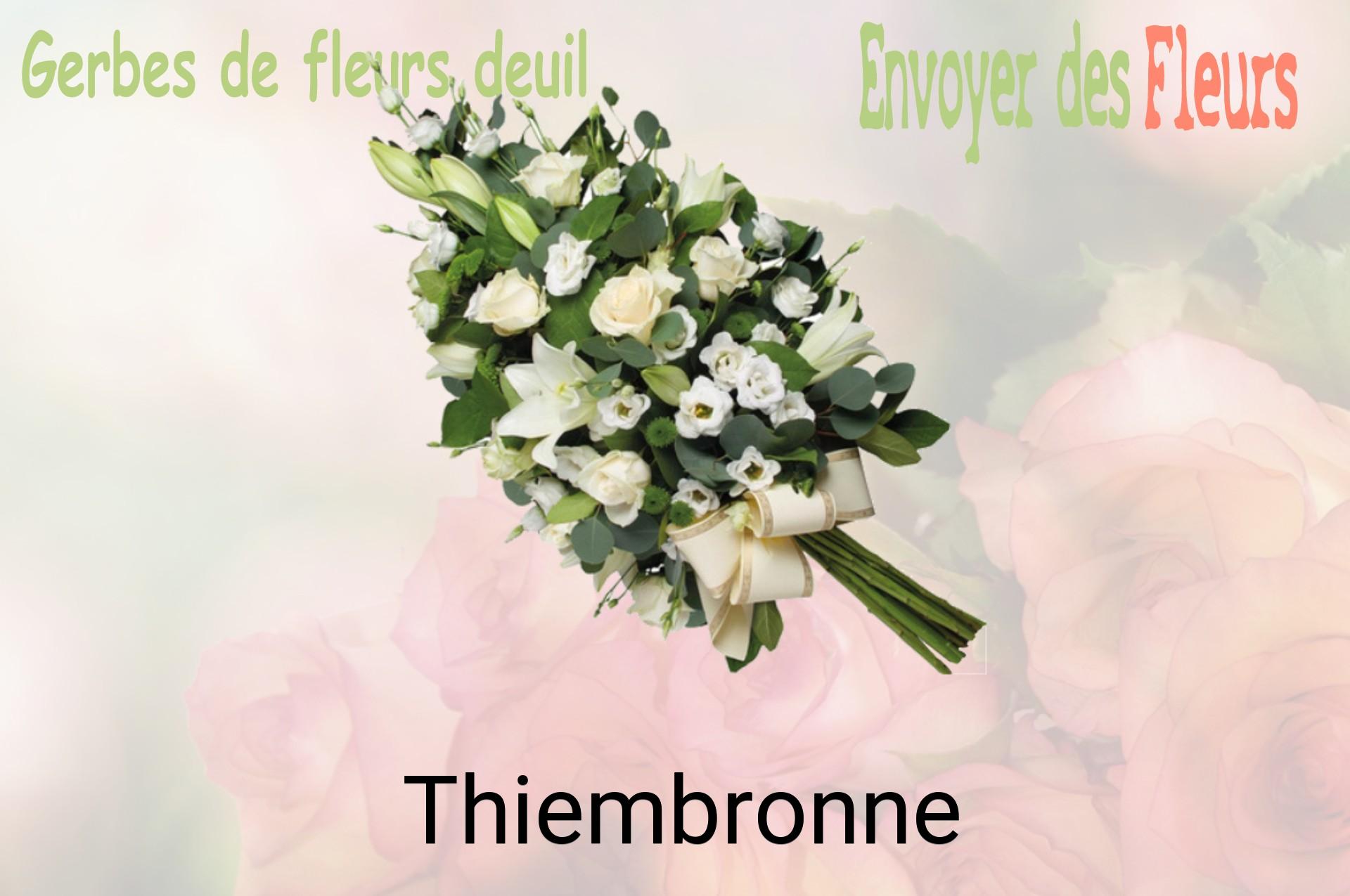 Gerbe de fleurs de deuil livrée à Thiembronne